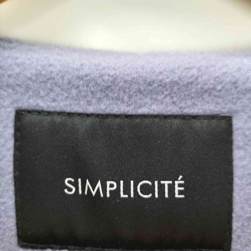 シンプリシテェ SIMPLICITE MANTECO Wフェイスノーカラーコート レディース