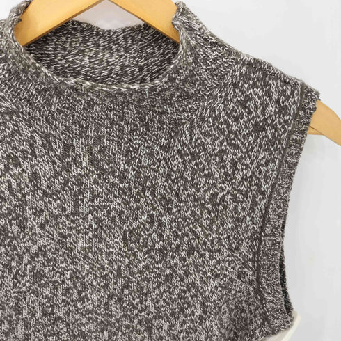 ヘンリーコットンズ Henry Cottons イタリア製 レーヨン混 モックネック ニットベスト レディース 42