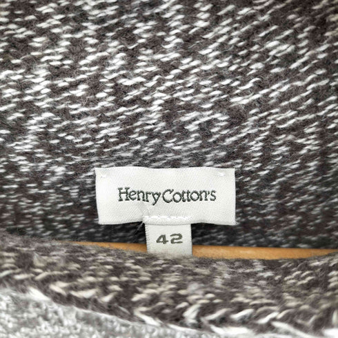 ヘンリーコットンズ Henry Cottons イタリア製 レーヨン混 モックネック ニットベスト レディース 42