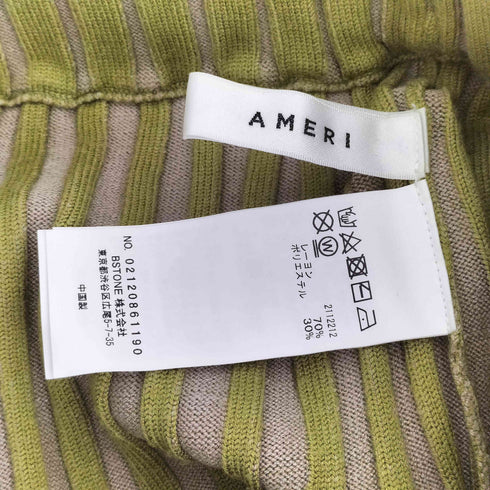 アメリ AMERI COLOR SCHEME RIB KNIT PANTS レディース JPN:S