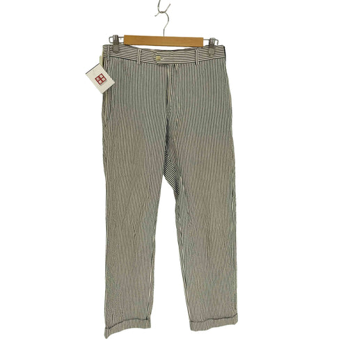 ミスターショップケント Mr.SHOP Kent シアー サッカー ストライプ スラックス パンツ メンズ JPN:46