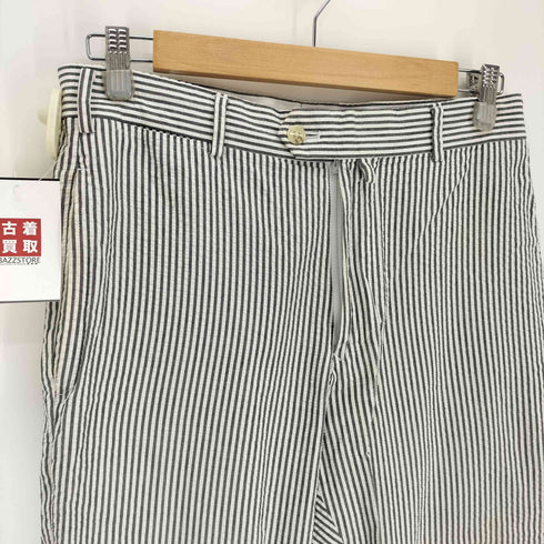 ミスターショップケント Mr.SHOP Kent シアー サッカー ストライプ スラックス パンツ メンズ JPN:46