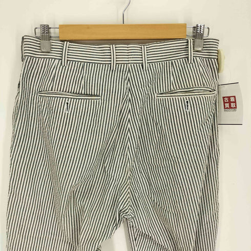 ミスターショップケント Mr.SHOP Kent シアー サッカー ストライプ スラックス パンツ メンズ JPN:46