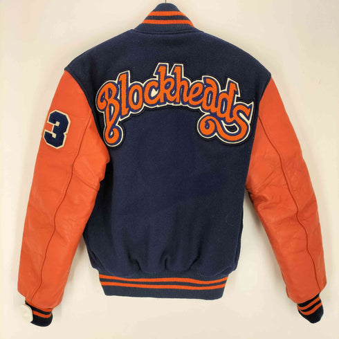 CATCHBALL USA製 レザー切り替えスタジアムジャンパー メンズ US:36