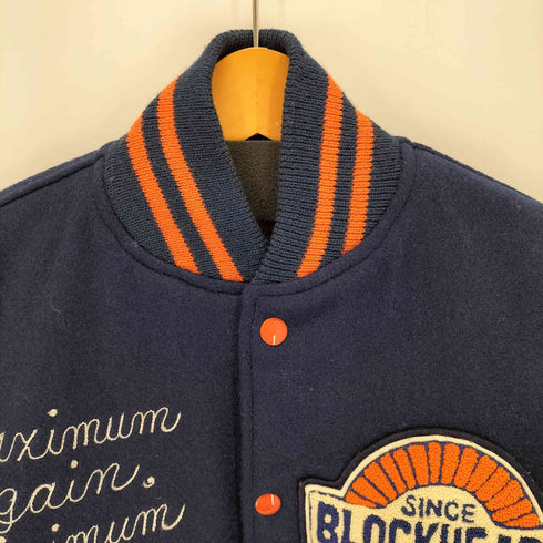 CATCHBALL USA製 レザー切り替えスタジアムジャンパー メンズ US:36