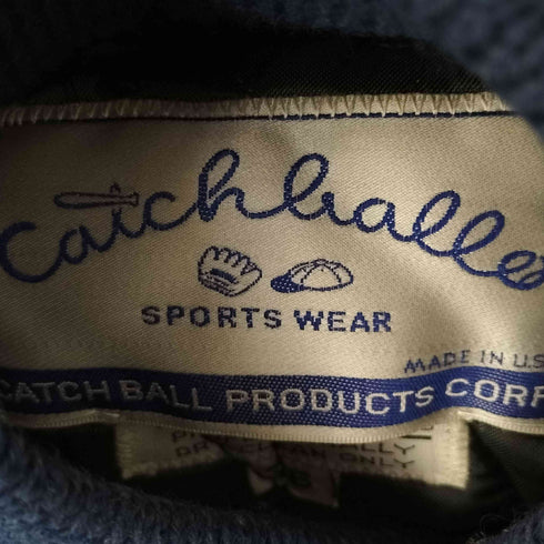 CATCHBALL USA製 レザー切り替えスタジアムジャンパー メンズ US:36