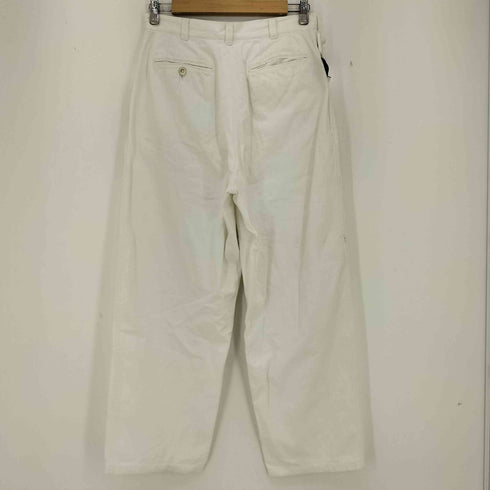 コムデギャルソンオム COMME des GARCONS HOMME 90-00s 田中オム 銀タグ archive ヘリンボーン コットン ワイドパンツ メンズ JPN:M
