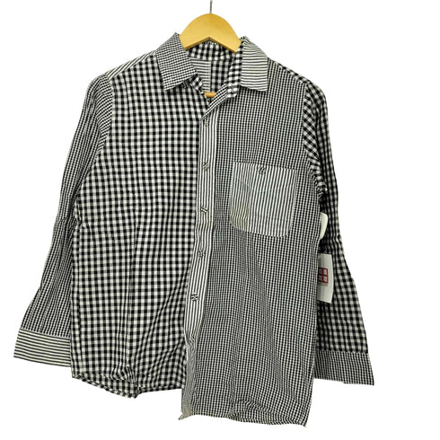 アンティカ antiqua pattern torso アシンメトリー クレイジーパターン シャツ レディース