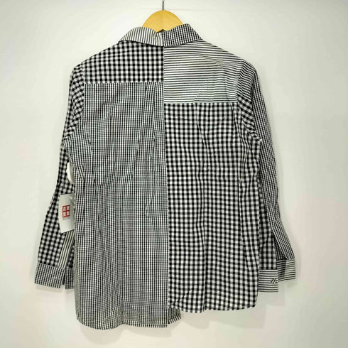 アンティカ antiqua pattern torso アシンメトリー クレイジーパターン シャツ レディース