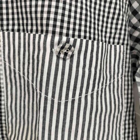 アンティカ antiqua pattern torso アシンメトリー クレイジーパターン シャツ レディース