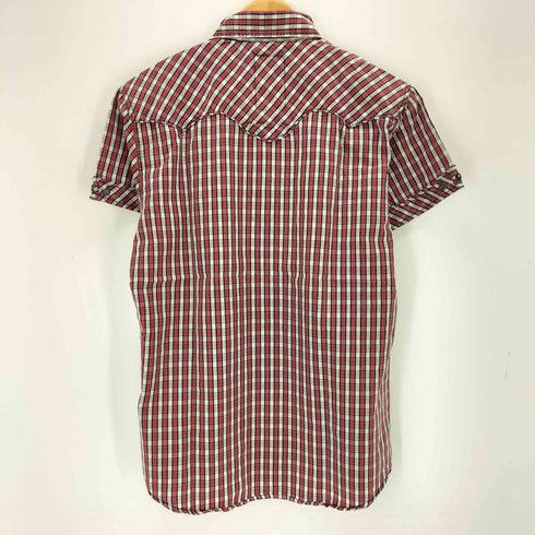 スコッチアンドソーダ SCOTCH&SODA 半袖ウエスタンチェックシャツ メンズ