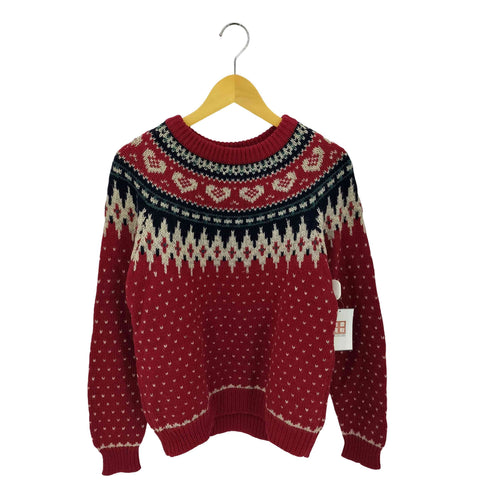 ウールリッチ WOOLRICH 80-90s THE WOMAN ノルディック柄 ウールニットセーター レディース L