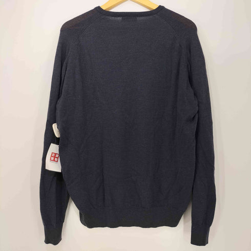 ジョンスメドレー JOHN SMEDLEY Vネック ウールセーター メンズ L