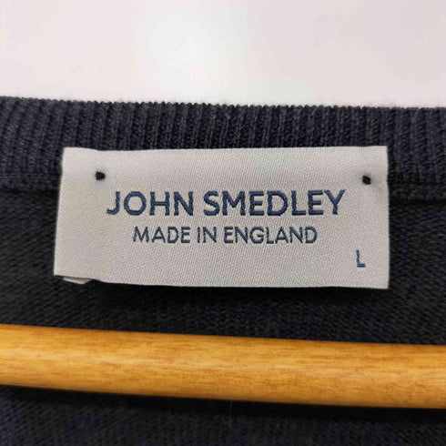 ジョンスメドレー JOHN SMEDLEY Vネック ウールセーター メンズ L