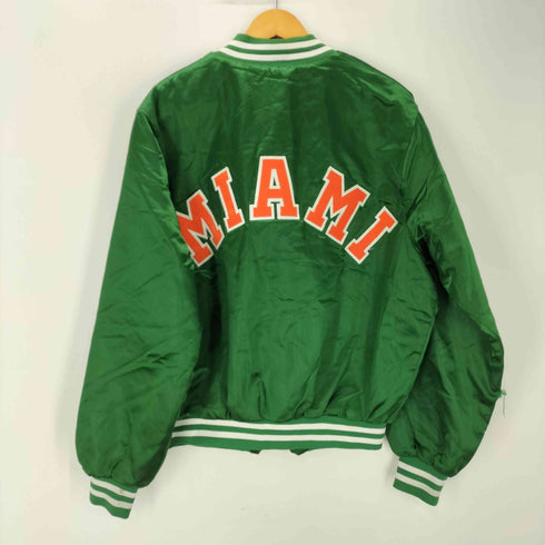 チョークライン Chalk Line 80s~90s USA製 裏地キルティング ナイロンスタジャン 両面ワッペン 刺繍 メンズ JPN:L