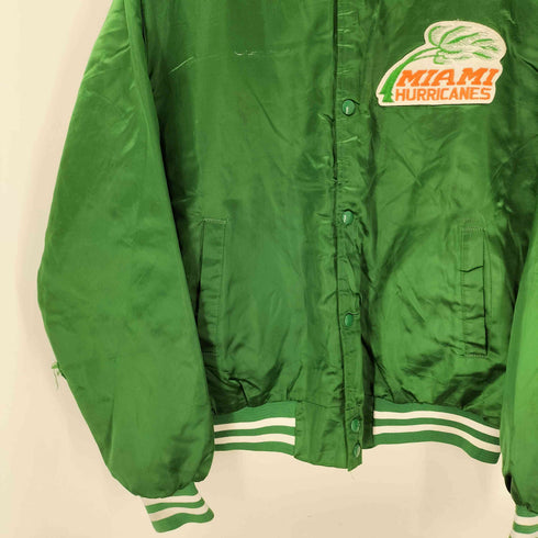 チョークライン Chalk Line 80s~90s USA製 裏地キルティング ナイロンスタジャン 両面ワッペン 刺繍 メンズ JPN:L