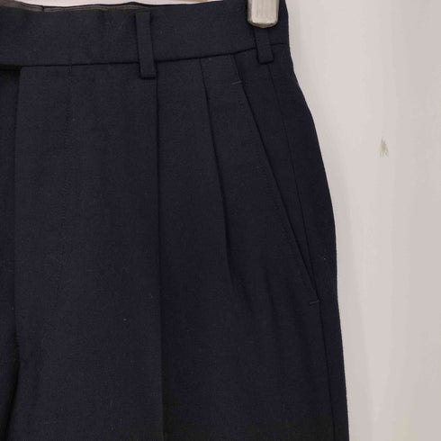 コムデギャルソンオム COMME des GARCONS HOMME 80s AD表記無 archive ウールギャバ 2タック センタープレススラックス メンズ JPN:S