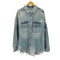 ザラ ZARA ダメージ加工 デニムシャツジャケット メンズ import:S