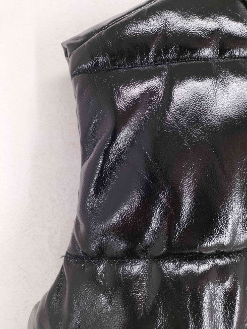 エイチアンドエム H&M フェイクレザー中綿ベスト メンズ M