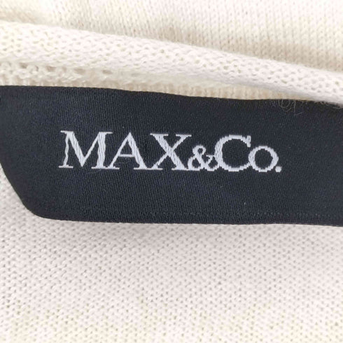 マックスアンドコー MAX & CO. レーヨン混 Uネックニット レディース M
