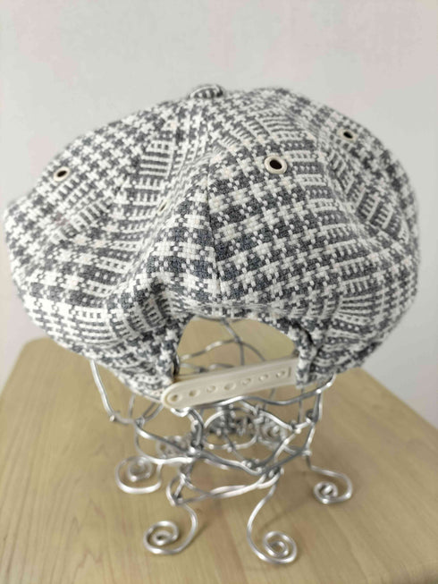 グレンチェック柄キャスケット メンズ