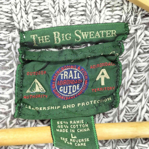 TRAIL GUIDE THE BIG SWEATER ラミーコットンニット メンズ JPN:L