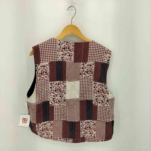 IMDIAN HERITAGE ウッドボタン キルティング ベスト メンズ L