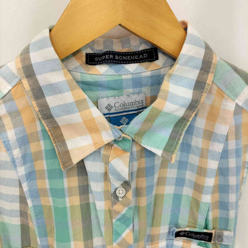 コロンビアスポーツウェア Columbia Sportswear SUPER BONEHEAD チェック柄 ノースリーブワンピース レディース M