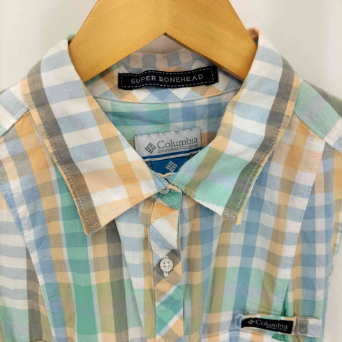 コロンビアスポーツウェア Columbia Sportswear SUPER BONEHEAD チェック柄 ノースリーブワンピース レディース M