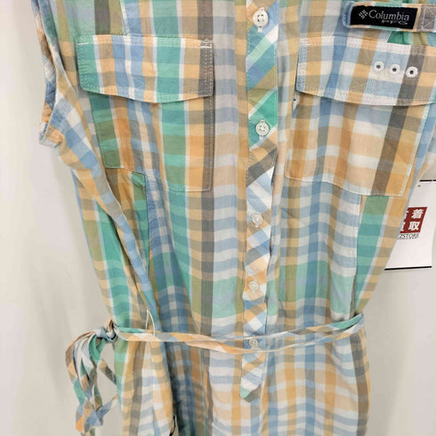 コロンビアスポーツウェア Columbia Sportswear SUPER BONEHEAD チェック柄 ノースリーブワンピース レディース M