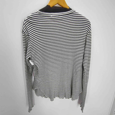 アパルトモンドゥーズィエムクラス LAppartement DEUXIEME CLASSE hello bonjour Border Rib Longsleeve T-sh レディース