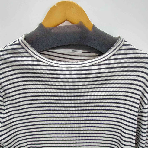 アパルトモンドゥーズィエムクラス LAppartement DEUXIEME CLASSE hello bonjour Border Rib Longsleeve T-sh レディース