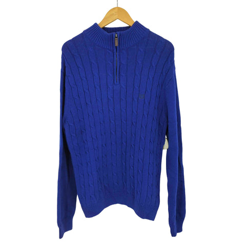 チャップスラルフローレン CHAPS RALPH LAUREN コットンケーブル プルオーバーニット メンズ import:M