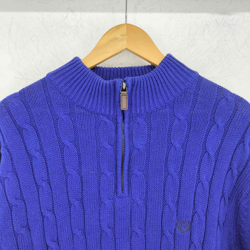 チャップスラルフローレン CHAPS RALPH LAUREN コットンケーブル プルオーバーニット メンズ import:M