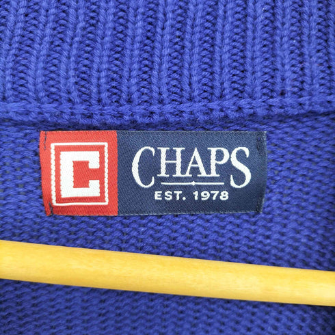 チャップスラルフローレン CHAPS RALPH LAUREN コットンケーブル プルオーバーニット メンズ import:M