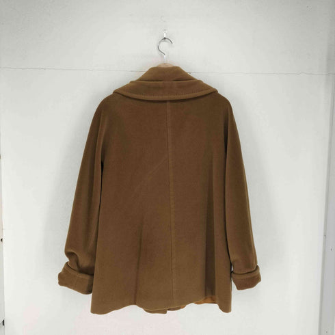 マックスマーラ MAX MARA Made in Italy 白タグ カシミヤ混 ダブルブレストコート レディース 40