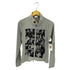DONSMOKE ミュージシャンプリント ダブルジップ ロングスリーブ トップス ニットカットソー Y2K レディース import:S