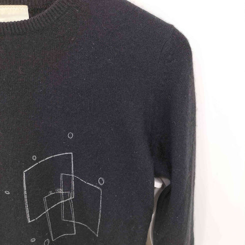 SLANT WITH cashmere100 サイドスリット クルーネックニット セーター domestic レディース 0