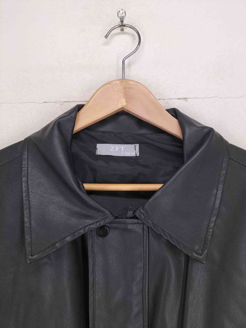 ZFT フェイクレザーマルチジャケット メンズ