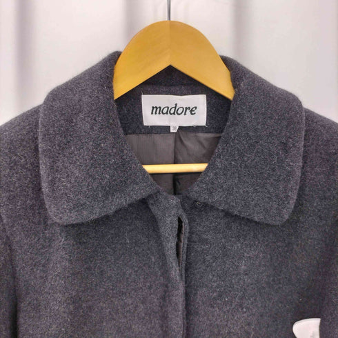 MADORE アンゴラ ウール ステンカラーコート elegance レディース 38