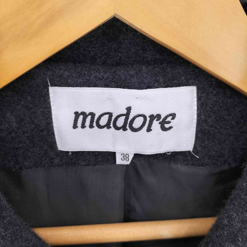 MADORE アンゴラ ウール ステンカラーコート elegance レディース 38