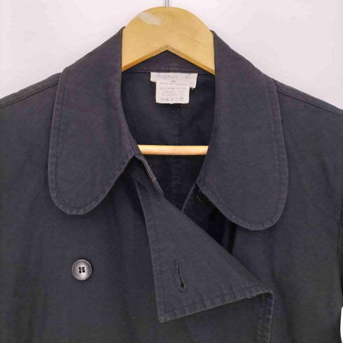 アニエスベー agnes b. PARIS フランス製 パワーショルダー コットン ピーコート レディース 2