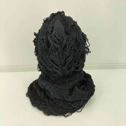 シヴァーライズ CIVARIZE 00s Y2K フリンジ コットンニット ロング バラクラバ メンズ FREE