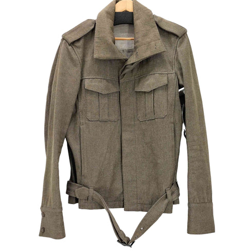 アタッチメント ATTACHMENT ウール リネン コットン 混紡 ミリタリー ジャケット メンズ JPN:3