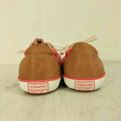 コーチ COACH LEATHERWARE シグネチャー柄 BARRETT ローカットスニーカー レディース US:6.5B