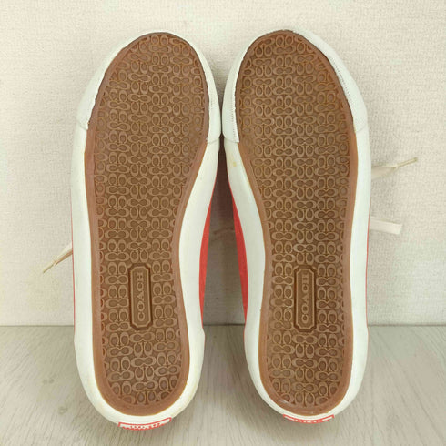 コーチ COACH LEATHERWARE シグネチャー柄 BARRETT ローカットスニーカー レディース US:6.5B