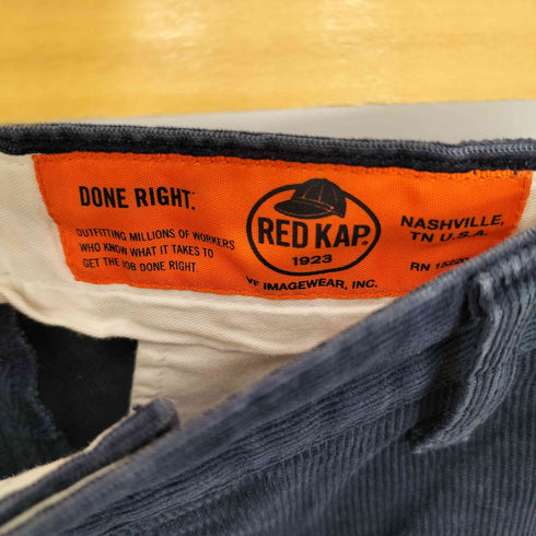 レッドキャップ RED KAP ジッパーフライ コーデュロイ パンツ メンズ