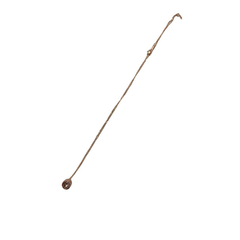 SILVER 925刻印 ラインストーン リングネックレス レディース ONE SIZE