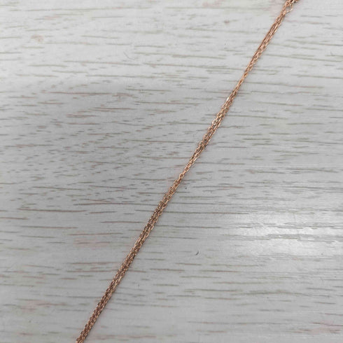 SILVER 925刻印 ラインストーン リングネックレス レディース ONE SIZE