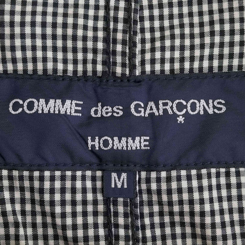 コムデギャルソンオム COMME des GARCONS HOMME 05ss archive 製品洗い 裏地チェック リネン100 3B テーラードジャケット メンズ JPN:M